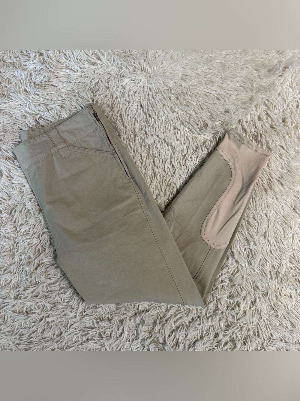 Women’s Size 36R Tan Smartpak Knee Patch Horseback Riding Breeches. Good Cond.